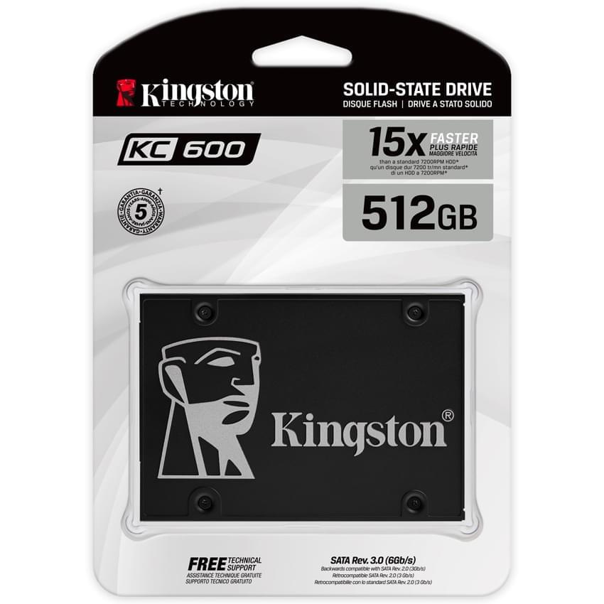 DISCO SOLIDO SSD 512GB KINGSTON KC600 SATA